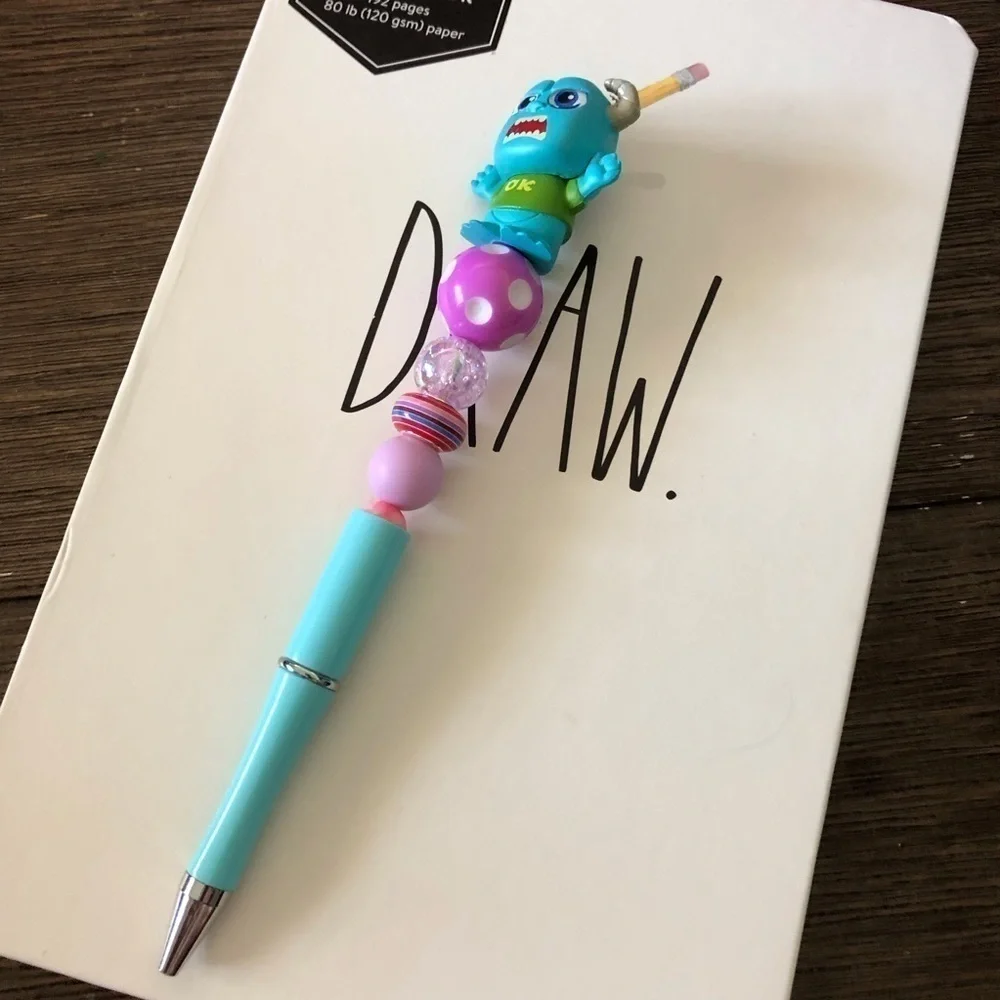 Disney Doorables: Monster University: Sulley handmade beaded pen